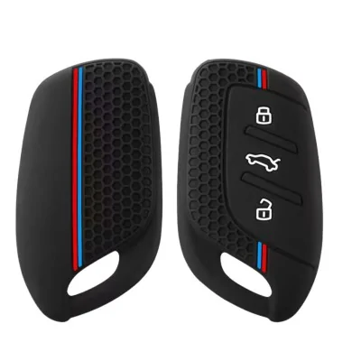 Husa cheie MG, model sport, negru/albastru-rosu-AUTOTOB-