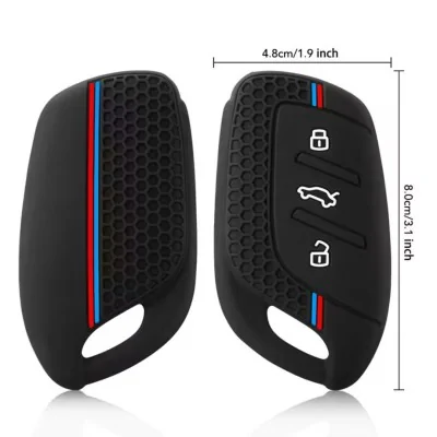Husa cheie MG, model sport, negru/albastru-rosu-AUTOTOB-
