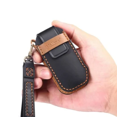 Husa cheie Kia, 7 butoane, piele naturala, negru-AUTOTOB-5949499095249