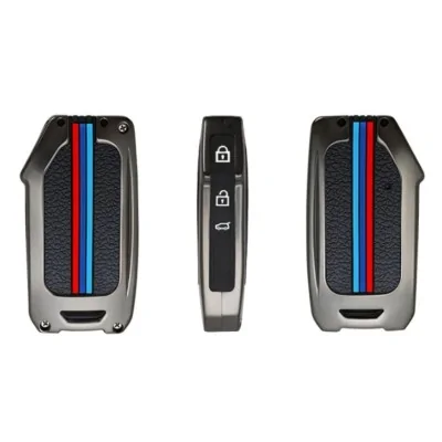 Husa cheie ultrarezistenta KIA, gun metal gray-AUTOTOB-5949499095164