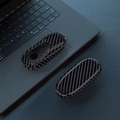 Husa cheie Mercedes S-Class, C-Class, E-Class, plastic ABS, negru-AUTOTOB-5949499095461