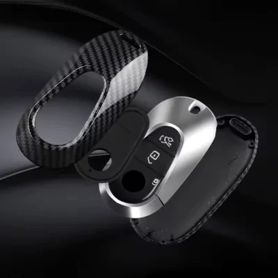 Husa cheie Mercedes S-Class, C-Class, E-Class, plastic ABS, negru-AUTOTOB-5949499095461