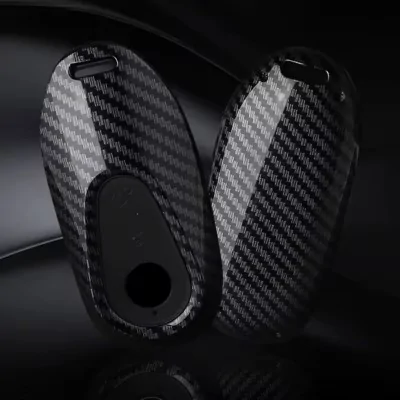 Husa cheie Mercedes S-Class, C-Class, E-Class, plastic ABS, negru-AUTOTOB-5949499095461